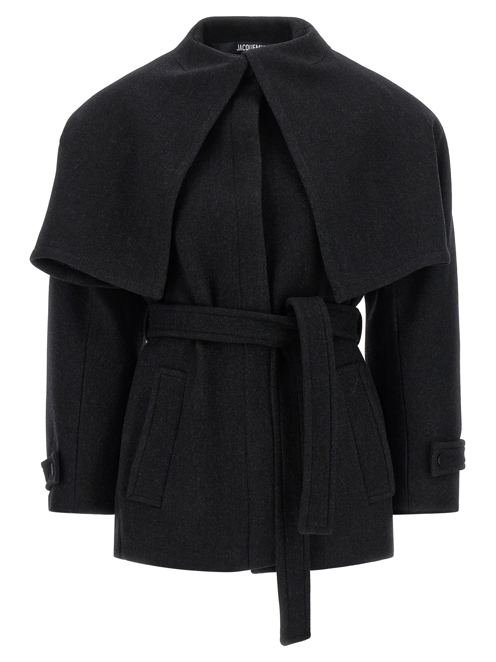 JACQUEMUS Black 'Le Caban Boléro' Coat