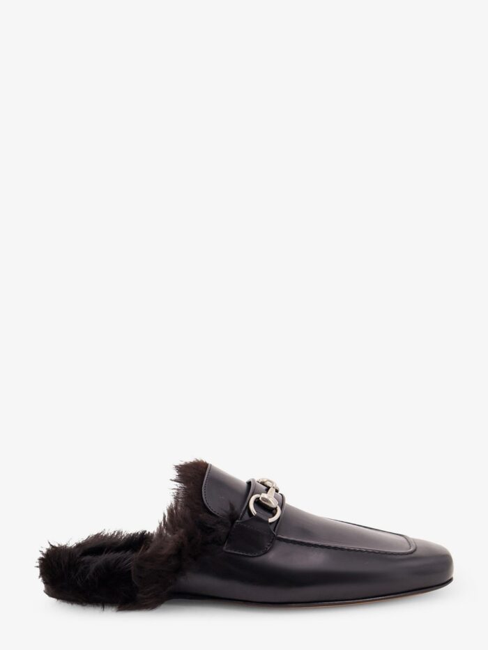 Gucci Black Leather Slipper With Horsebit