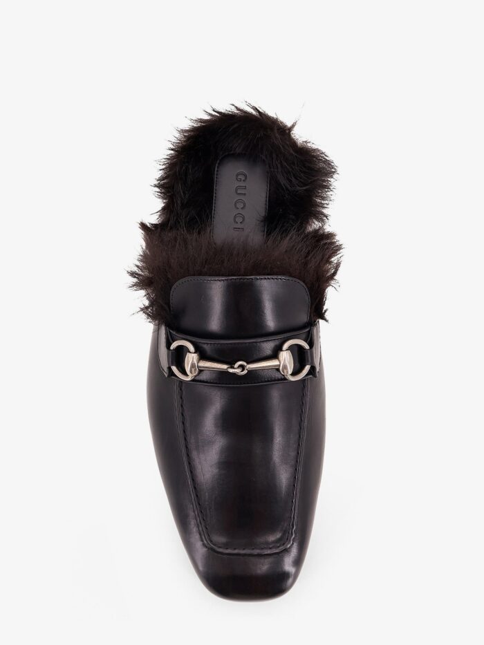 Gucci Black Leather Slipper With Horsebit