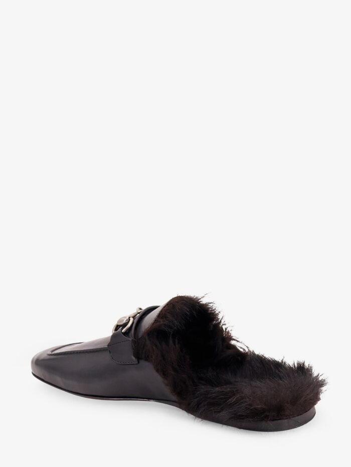 Gucci Black Leather Slipper With Horsebit