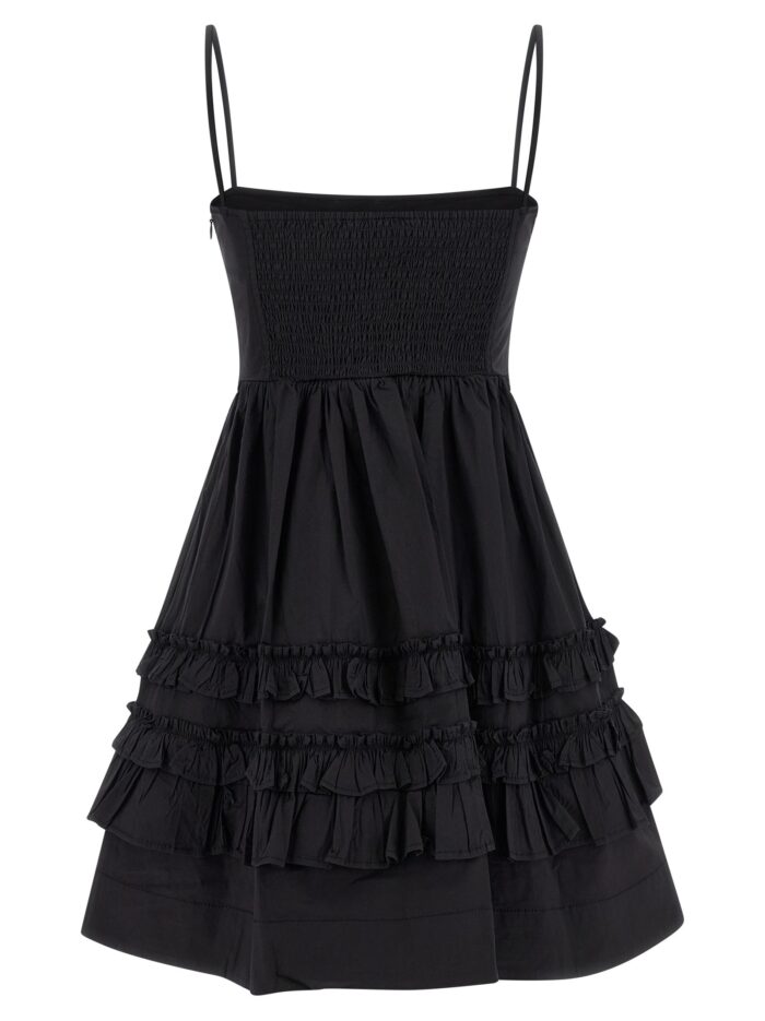 GANNI 'Black Mini Frill' Dress