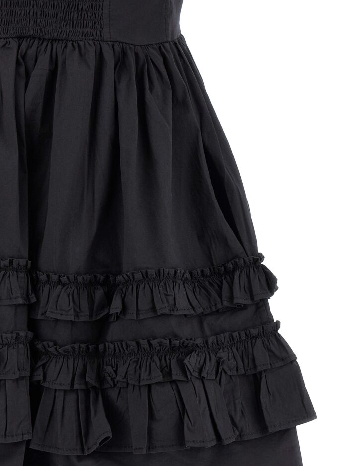 GANNI 'Black Mini Frill' Dress