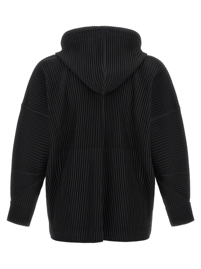HOMME PLISSE' ISSEY MIYAKE Black 'MonthlyColors: October' Hoodie