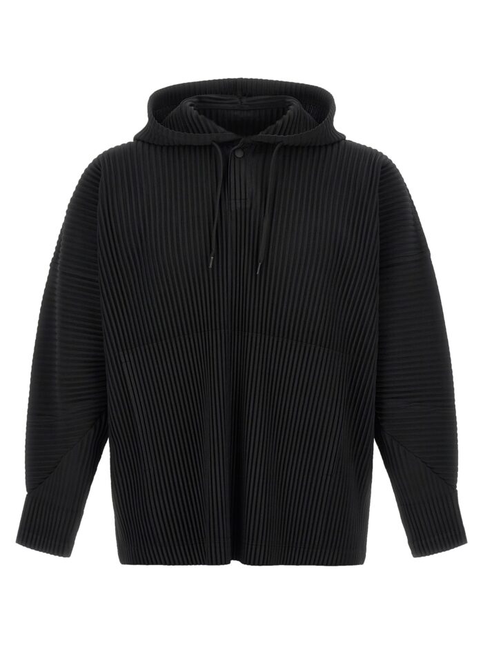 homme plisse' issey miyake black 'monthlycolors: october' hoodie HOMME PLISSE' ISSEY MIYAKE Black 'MonthlyColors: October' Hoodie