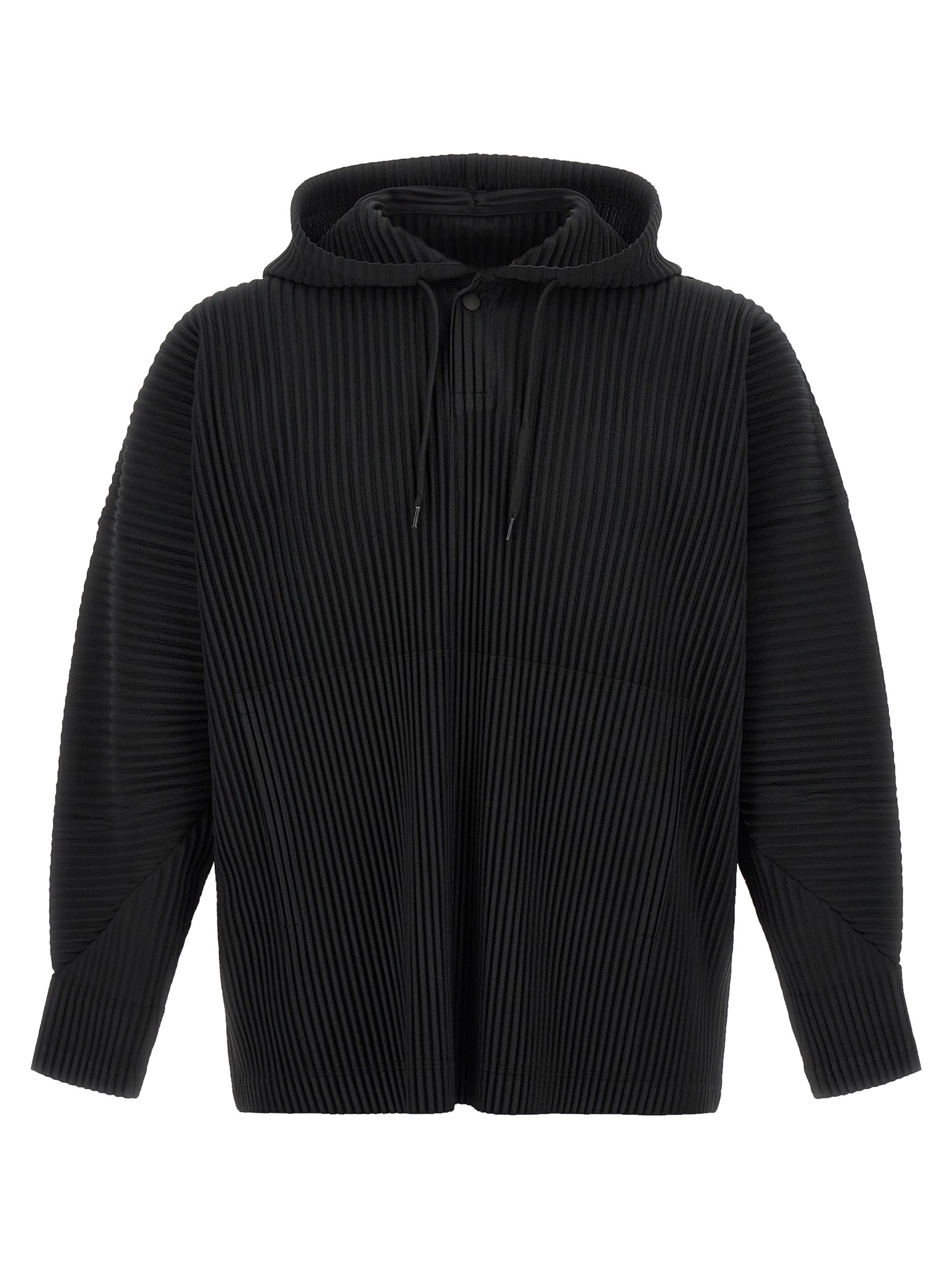 HOMME PLISSE' ISSEY MIYAKE Black 'MonthlyColors: October' Hoodie