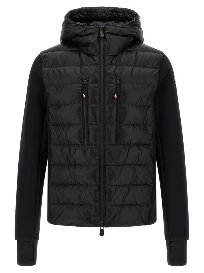 MONCLER GRENOBLE Black Padded Hoodie