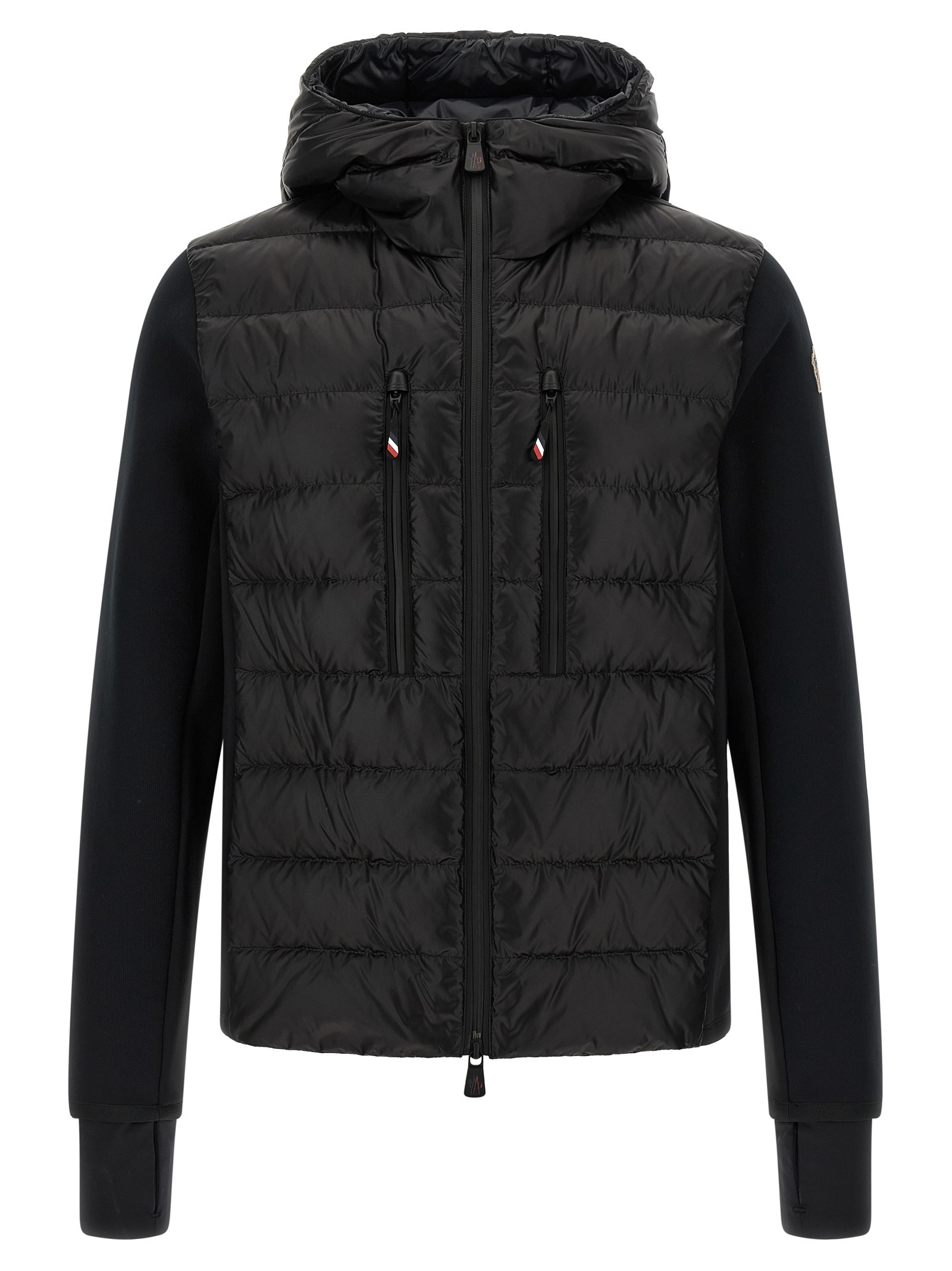 MONCLER GRENOBLE Black Padded Hoodie