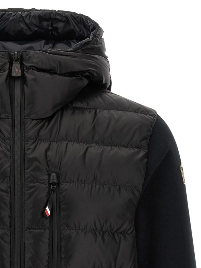 MONCLER GRENOBLE Black Padded Hoodie