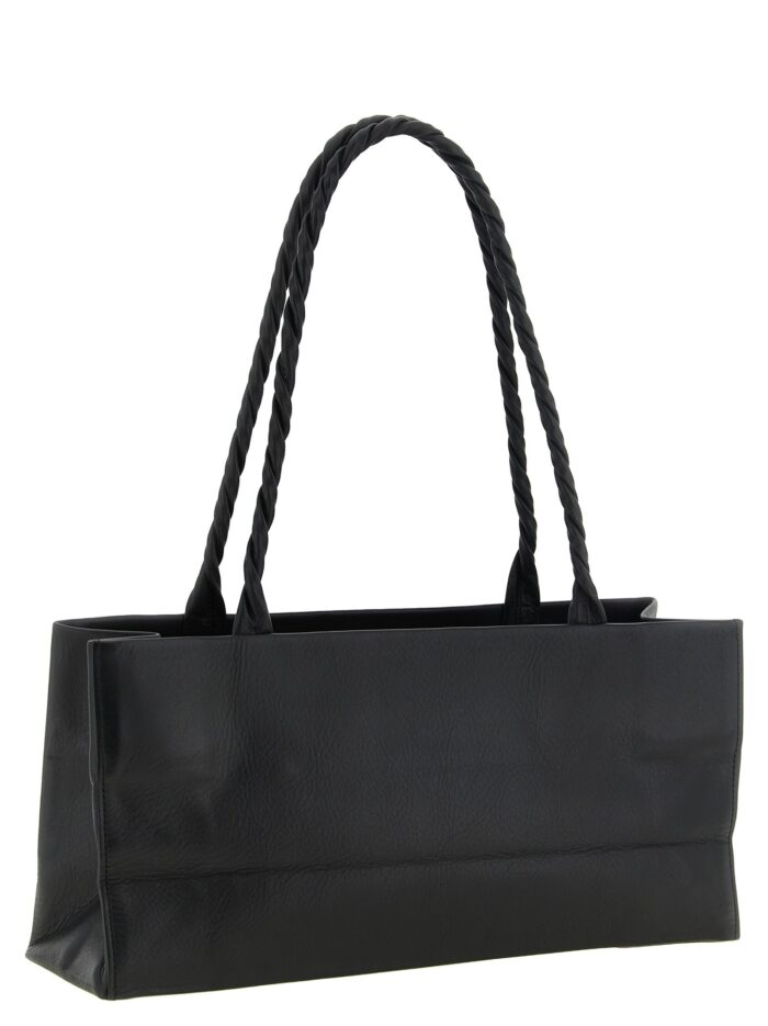 ISSEY MIYAKE Black 'Paper Bag' Shoulder Bag