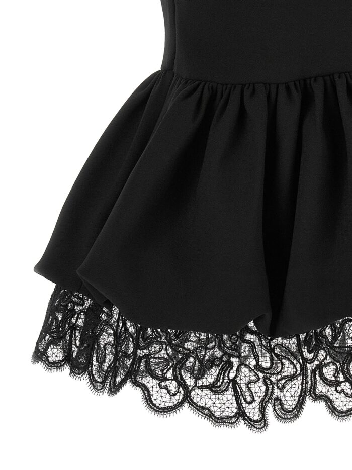 ROTATE BIRGER CHRISTENSEN Black Peplum Top