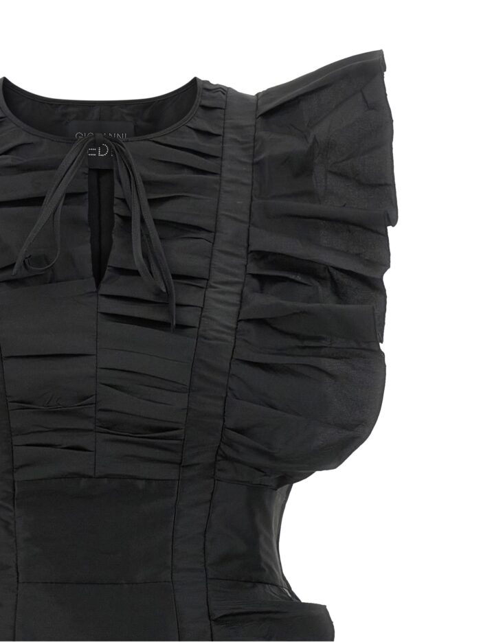 GIOVANNI BEDIN Black Ruffle Dress