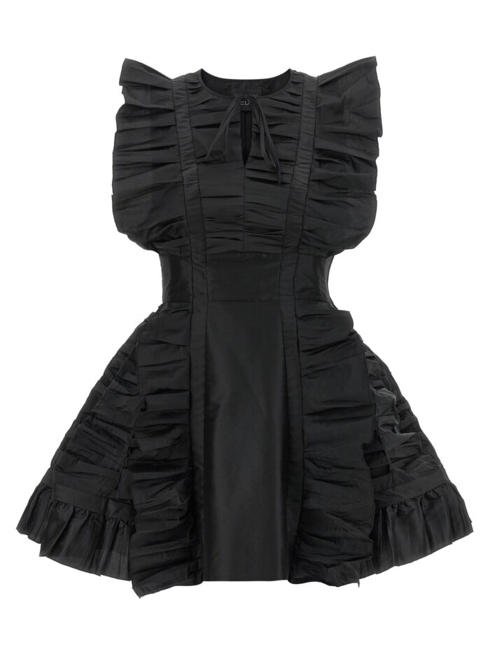 giovanni bedin black ruffle dress GIOVANNI BEDIN Black Ruffle Dress