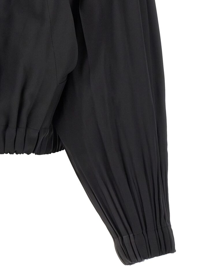 PLEATS PLEASE ISSEY MIYAKE Black 'Smooth Coat' Coat