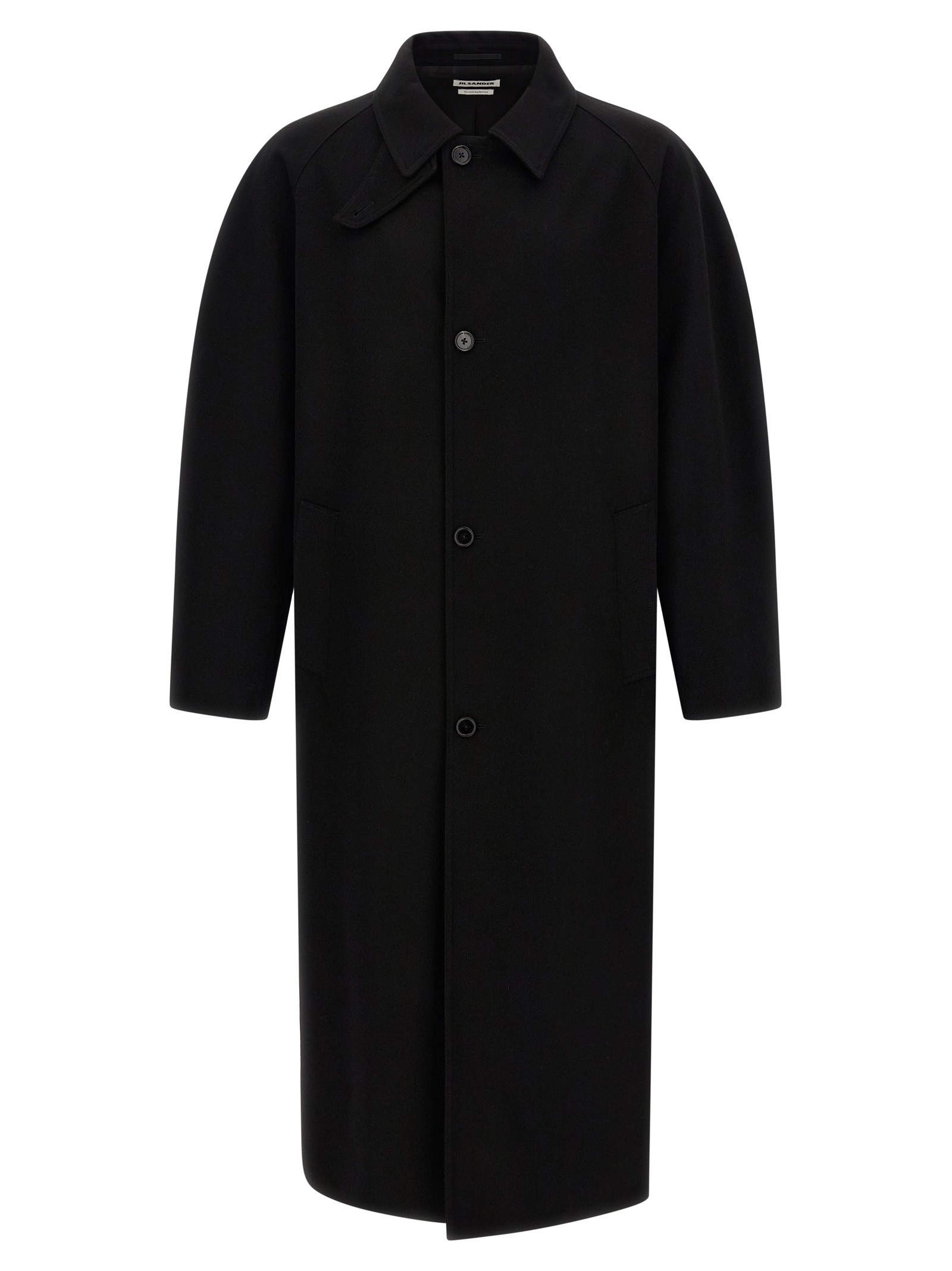 JIL SANDER Black 'Sport 130' Coat