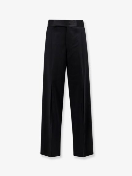Giorgio Armani Black Tailored Wool Trousers