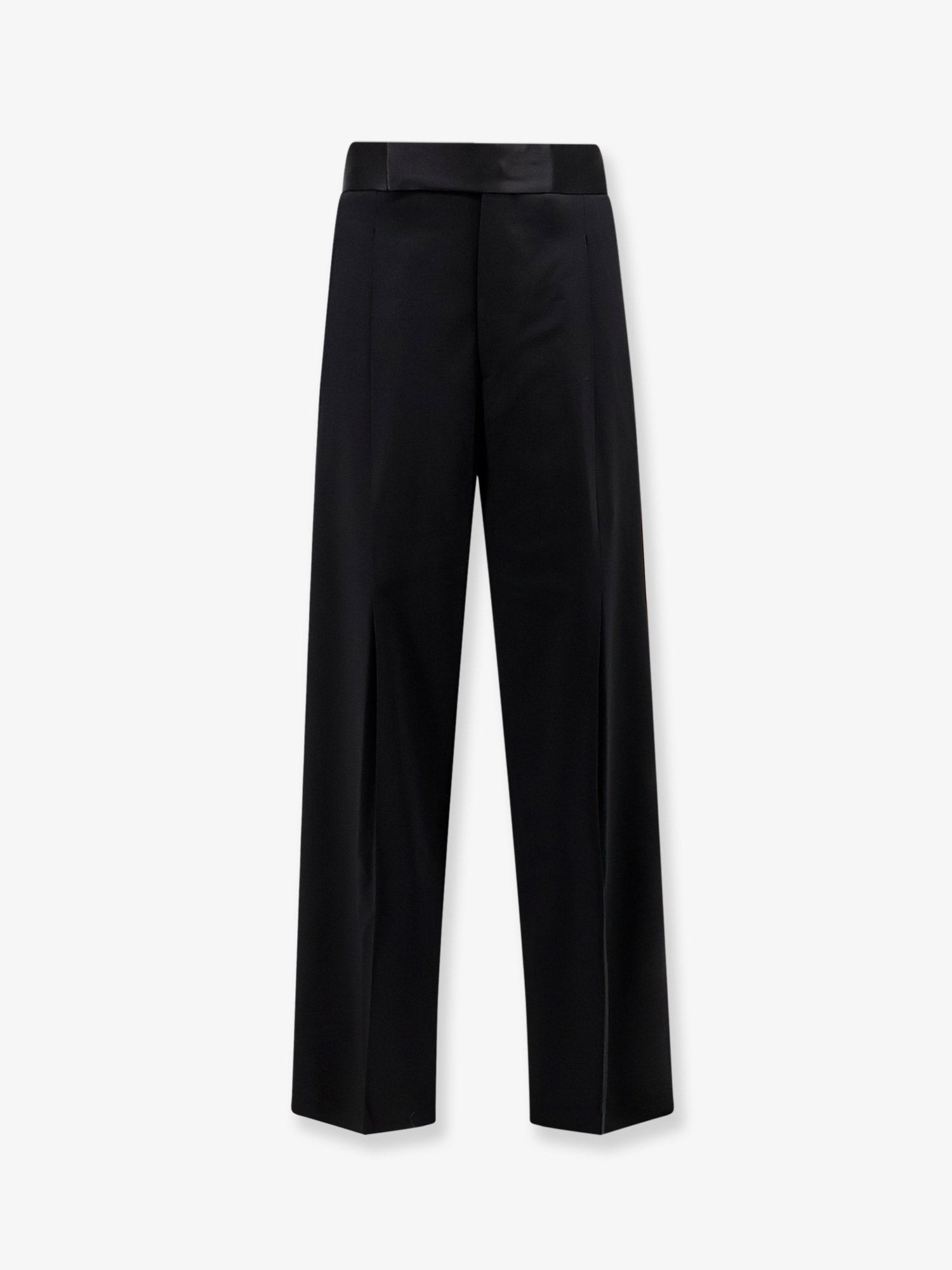Giorgio Armani Black Tailored Wool Trousers