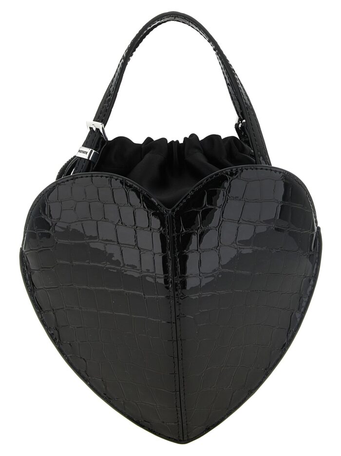 rotate birger christensen black 'the heart' handbag ROTATE BIRGER CHRISTENSEN Black 'The Heart' Handbag