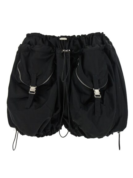 The Attico Black Utility Shorts