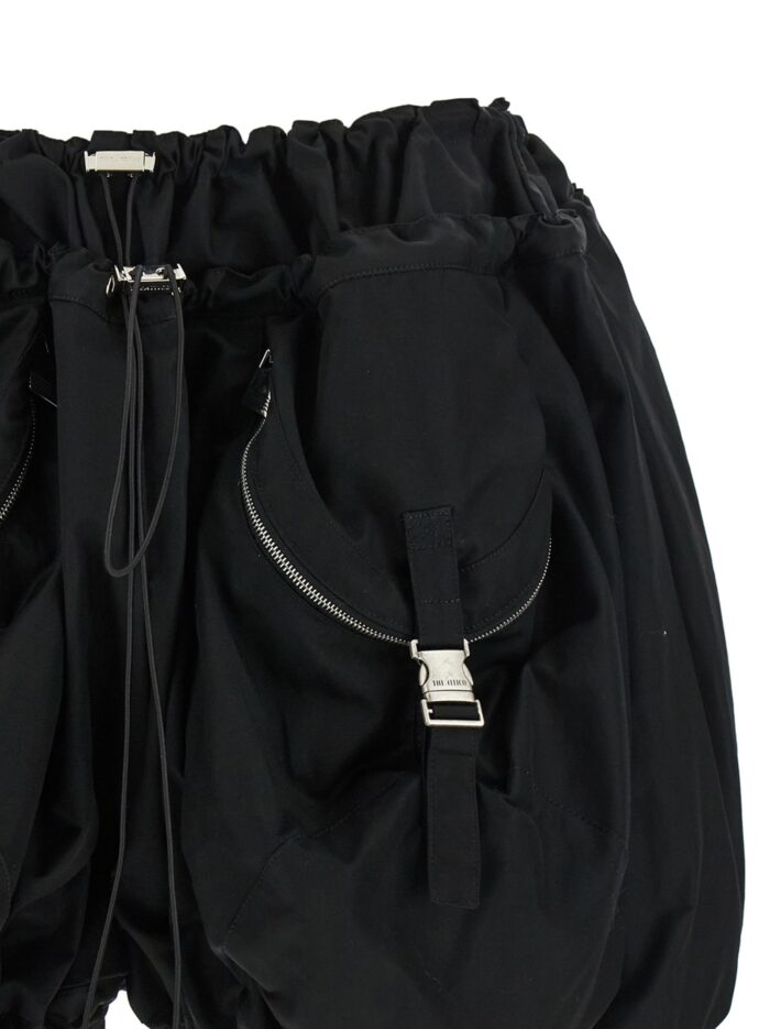 The Attico Black Utility Shorts