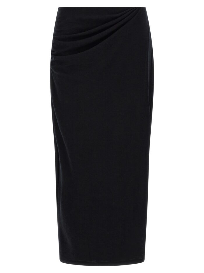 vince black waist draped skirt VINCE Black Waist Draped Skirt