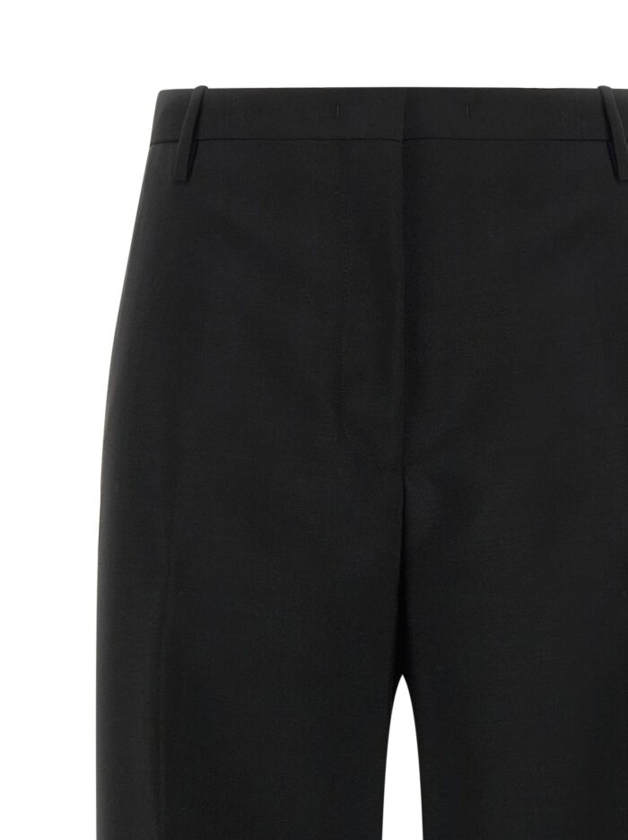 Fendi Black Wool And Mohair Pants