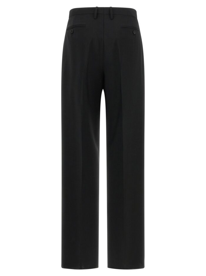 Fendi Black Wool And Mohair Pants