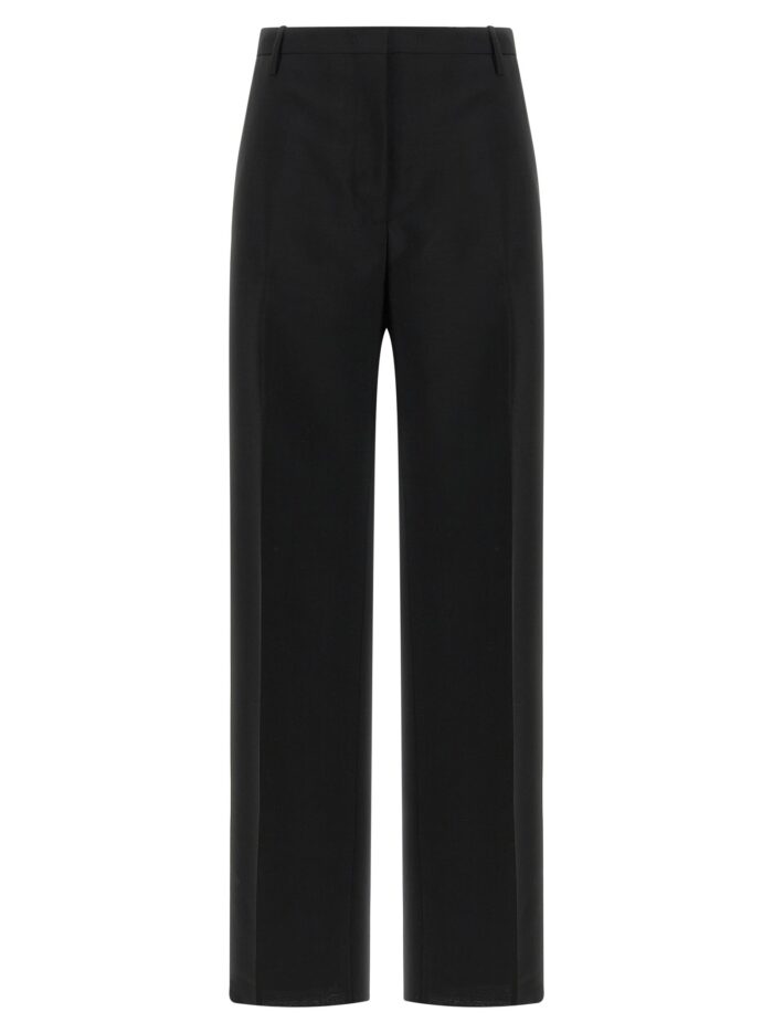 fendi black wool and mohair pants Fendi Black Wool And Mohair Pants
