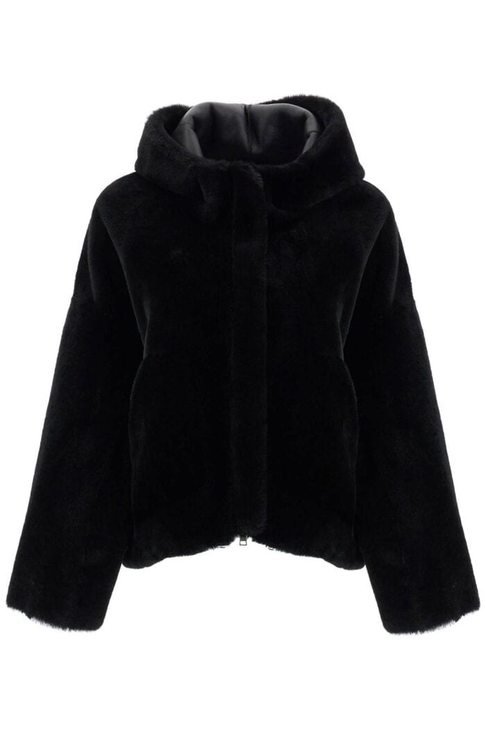 BLANCHA Shearling Bomber Jacket