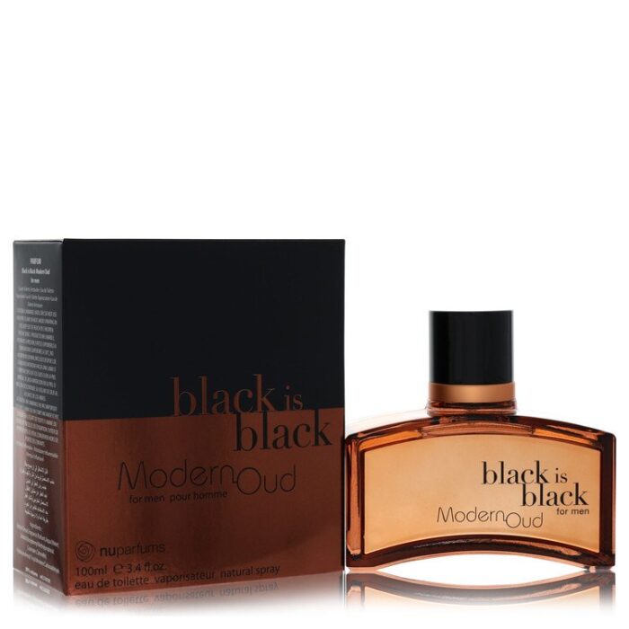 black is black modern oud by nu parfums eau de toilette spray 3.4 oz Black Is Black Modern Oud By Nu Parfums - Eau De Toilette Spray 3.4 Oz - Image 1