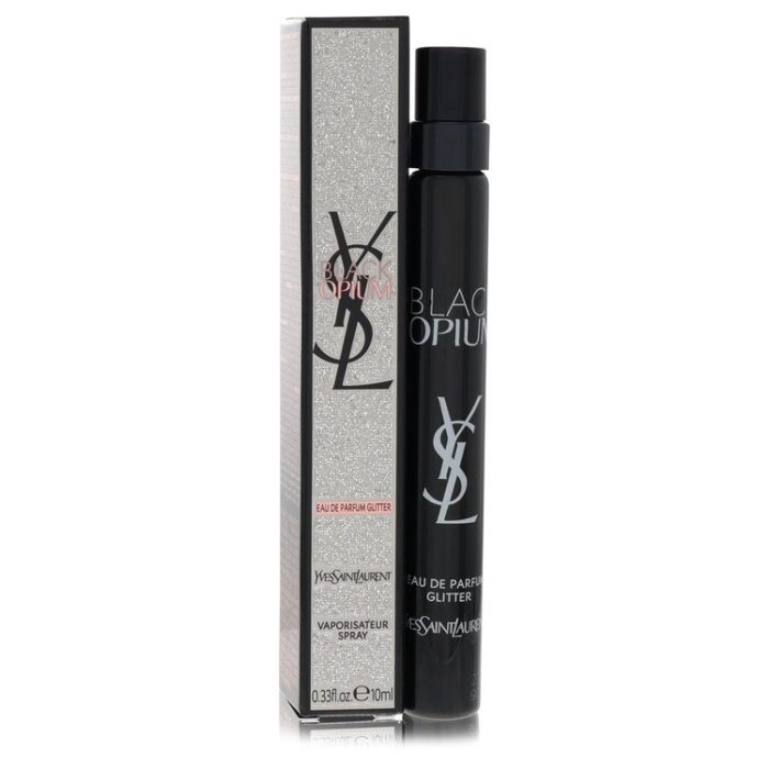 Black Opium Glitter By Yves Saint Laurent - Mini EDP Spray 0.33 Oz - Image 1