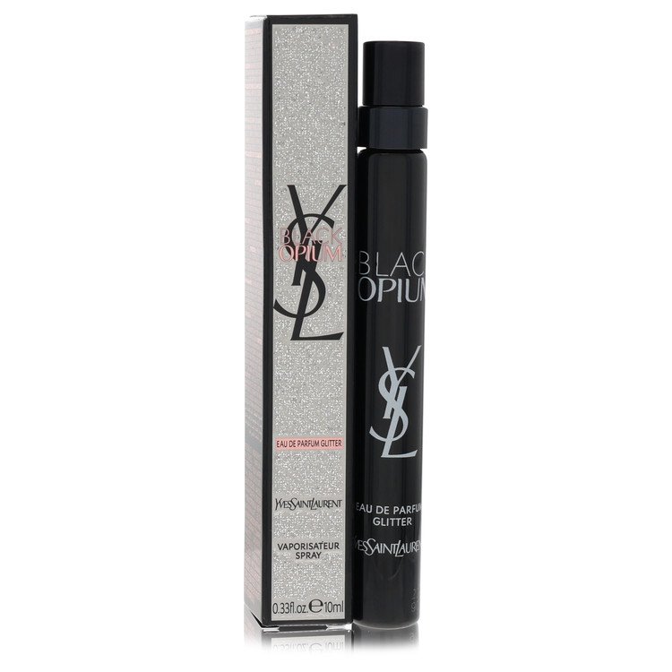 Black Opium Glitter By Yves Saint Laurent - Mini EDP Spray 0.33 Oz
