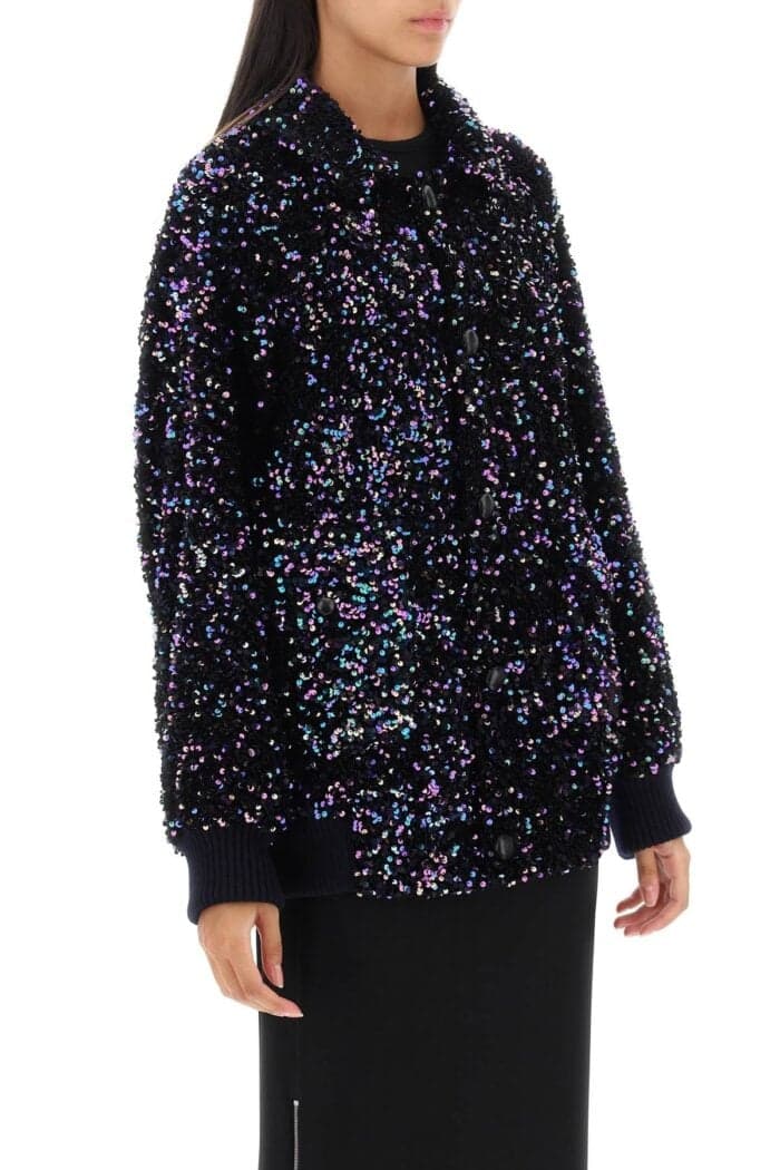 Blaze Milano Aileen Chabo Sequined Bomber Jacket