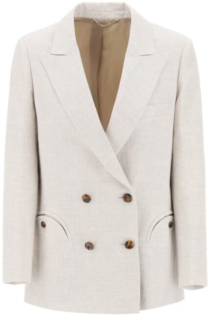 BLAZE MILANO Everyday Mid-day Sun Double-breasted Blazer