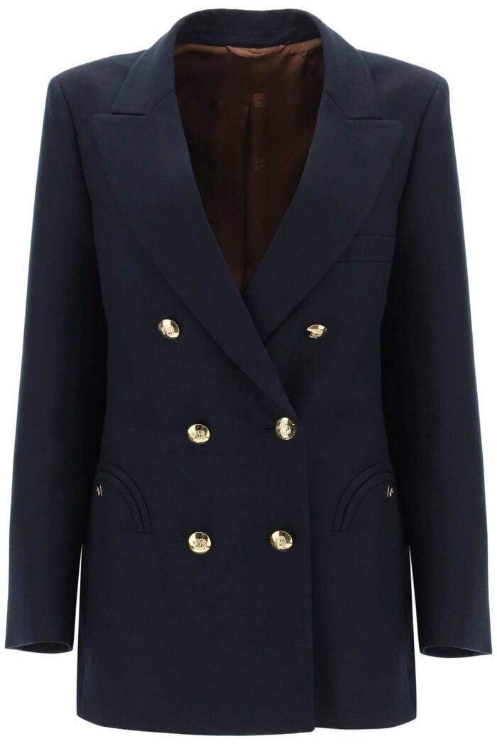 BLAZE MILANO Everynight Alcanara Double-breasted Blazer