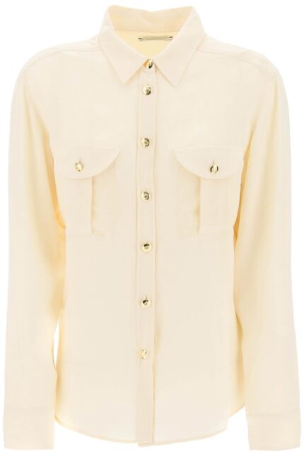 BLAZE MILANO Faverolles Jacquard Crepe Shirt