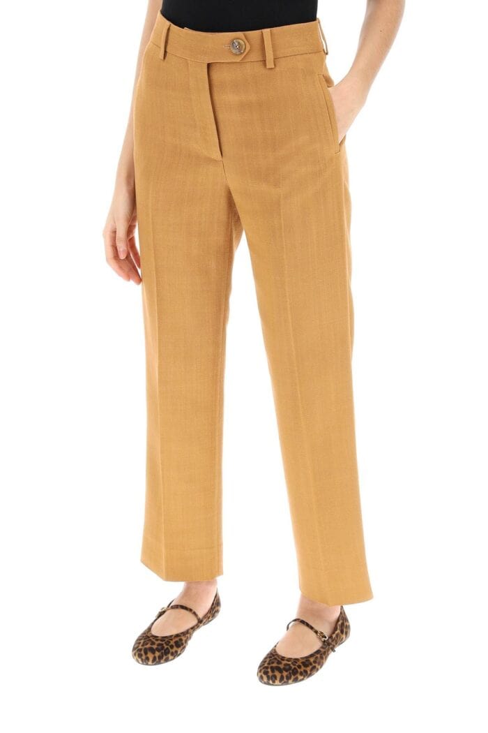 BLAZE MILANO Santana Peanut Nana Cropped Tailoring Pants