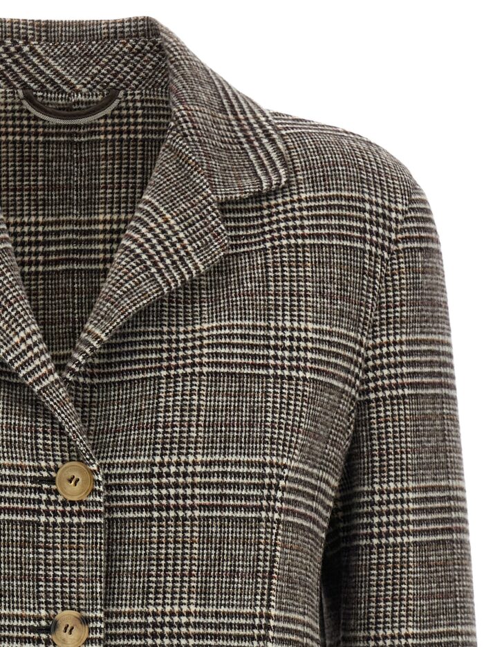 ERMANNO SCERVINO Blazer Cropped Check