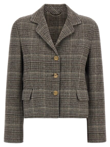 ERMANNO SCERVINO Blazer Cropped Check