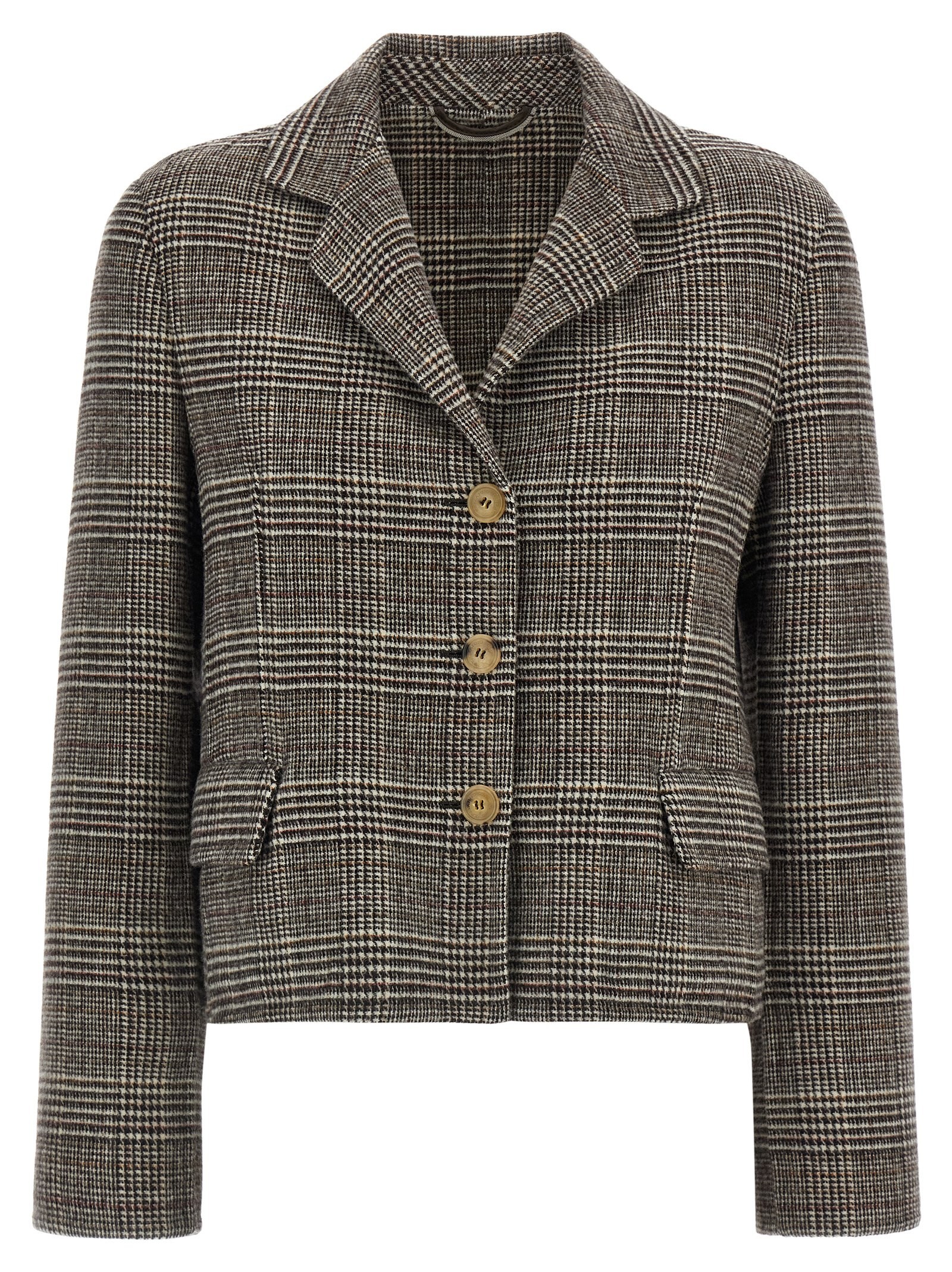 ERMANNO SCERVINO Blazer Cropped Check
