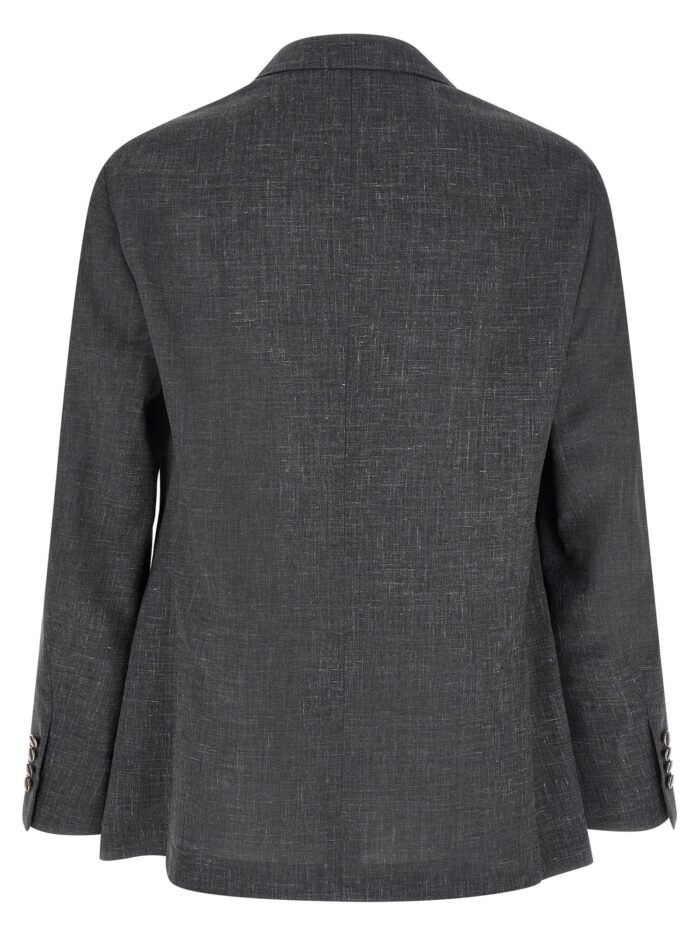 Brunello Cucinelli Blazer Flamed Canvas Blazer