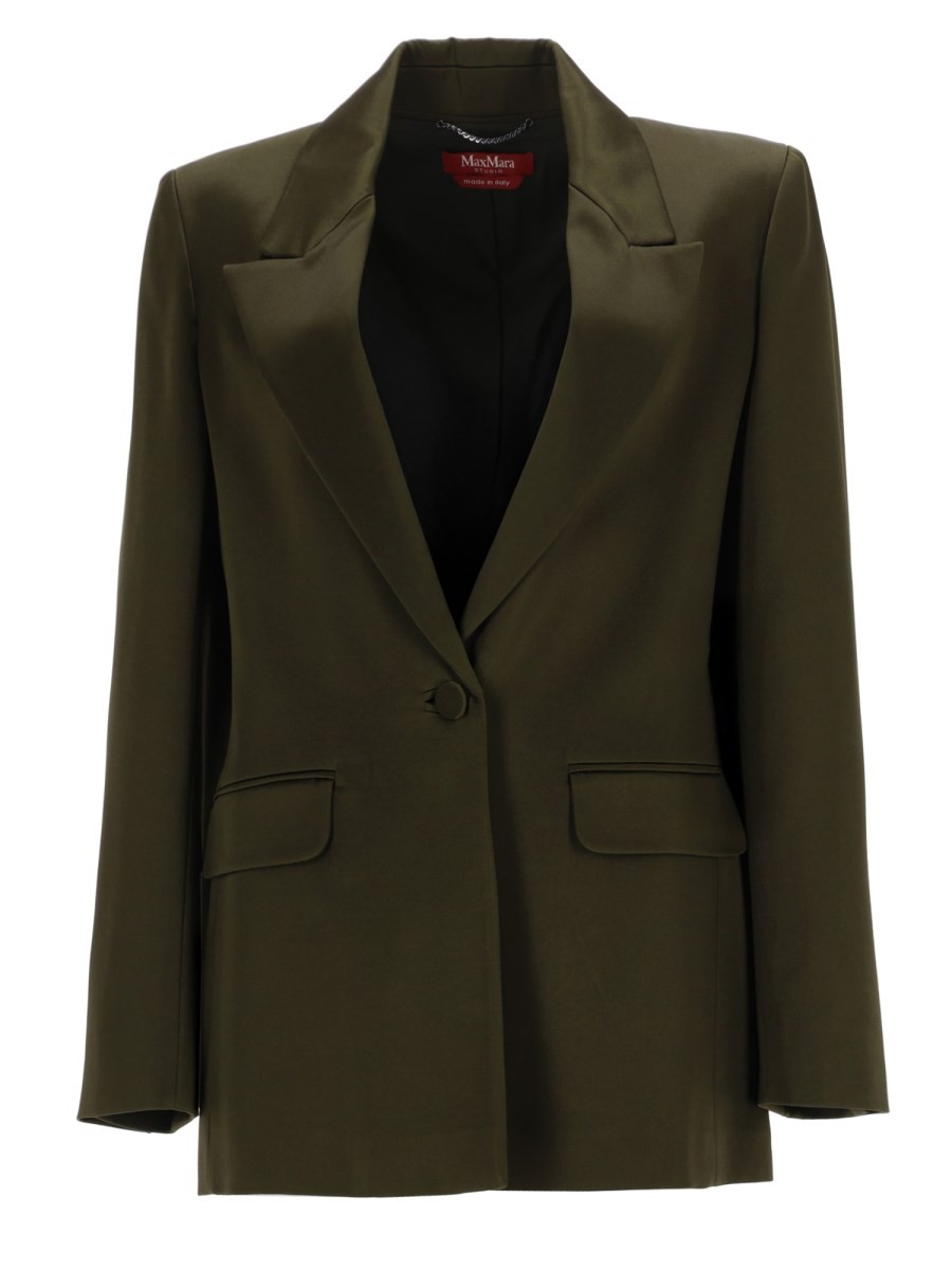 Max Mara BLAZER IN ENVERS SATIN