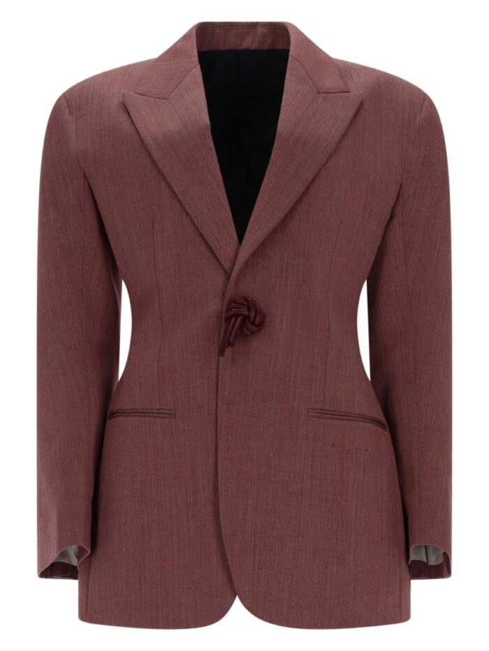bottega veneta blazer in lana e lino Bottega Veneta BLAZER IN LANA E LINO