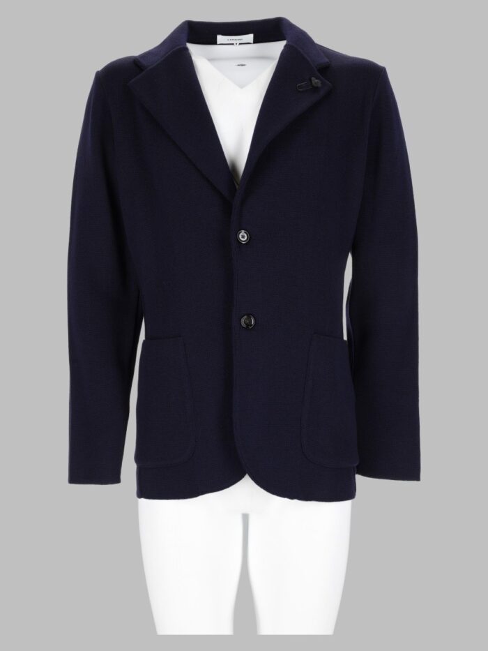 lardini blazer in maglia di cotone Lardini Blazer In Maglia Di Cotone