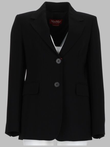 MAX MARA STUDIO BLAZER MONOPETTO IN CADY