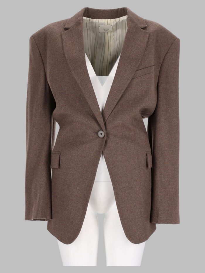 alysi blazer sagomato in flanella ALYSI Blazer Sagomato In Flanella