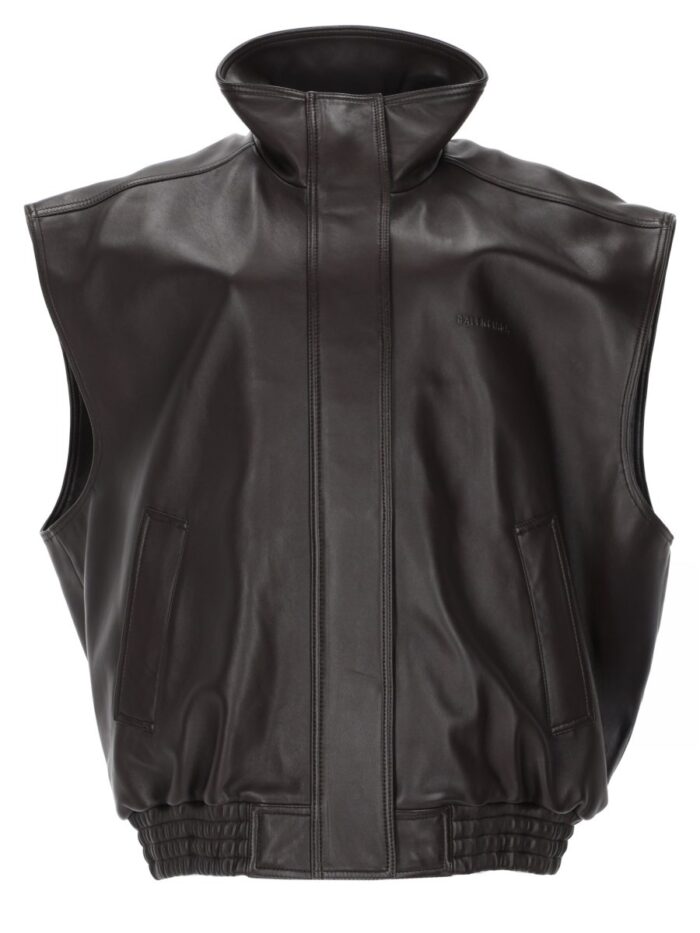balenciaga blouson in pelle morbida Balenciaga BLOUSON IN PELLE MORBIDA
