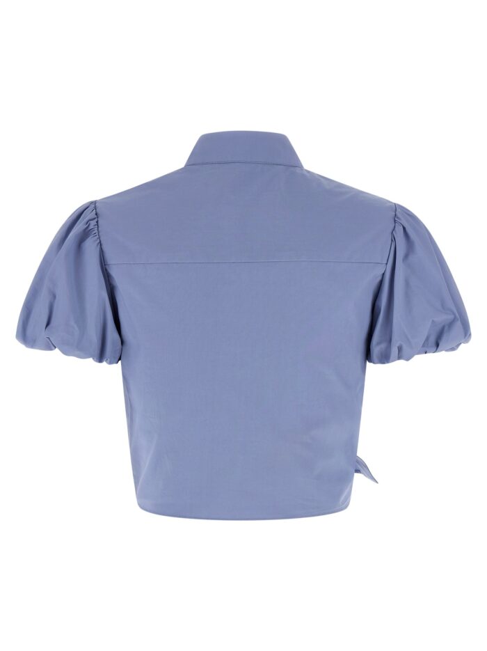 SELF PORTRAIT 'Blue Cotton Tie Side' Top