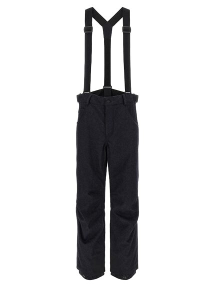 MONCLER GRENOBLE Blue Denim Ski Bib Shorts