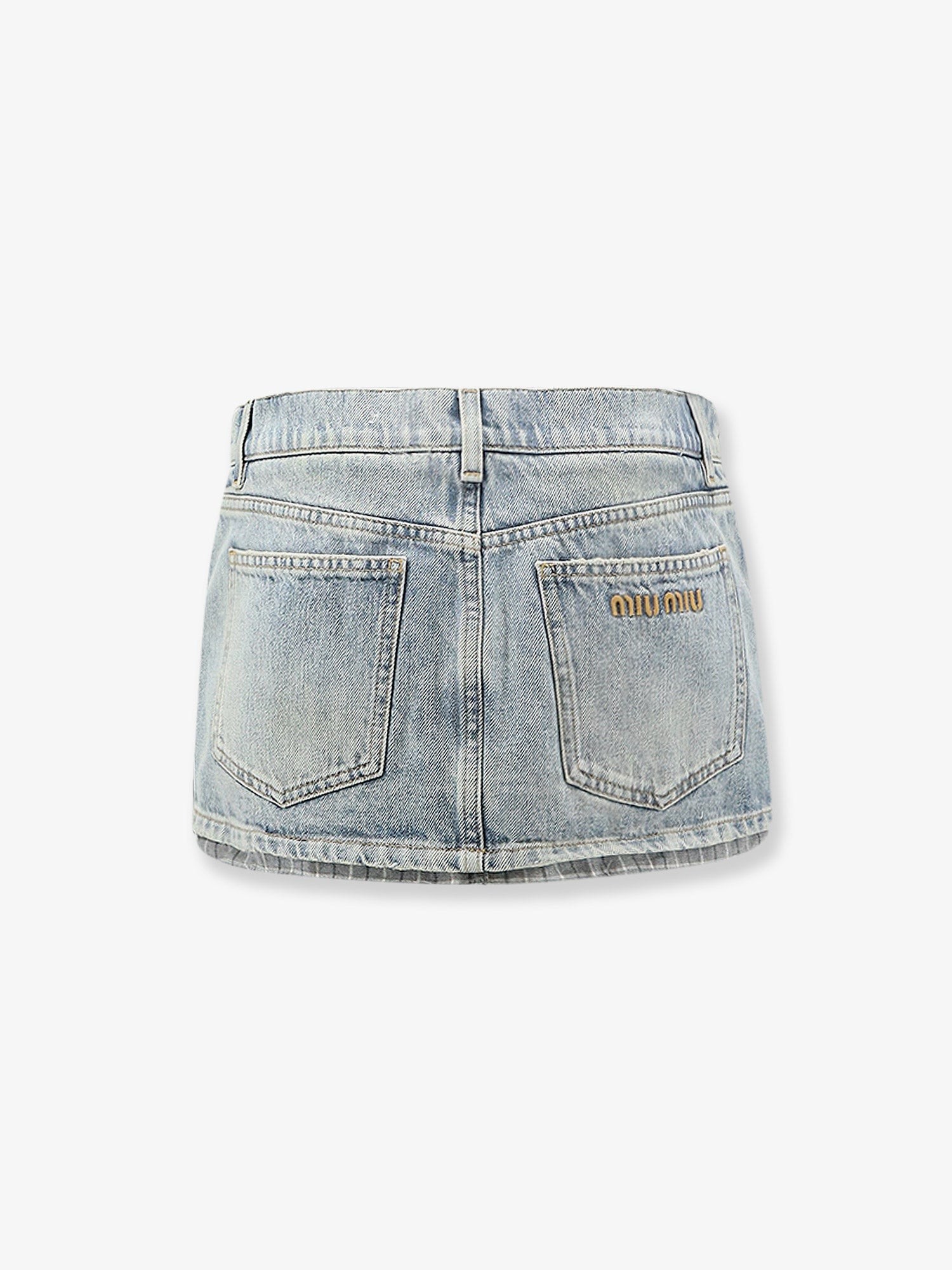 Miu Miu Blue Denim Skirt