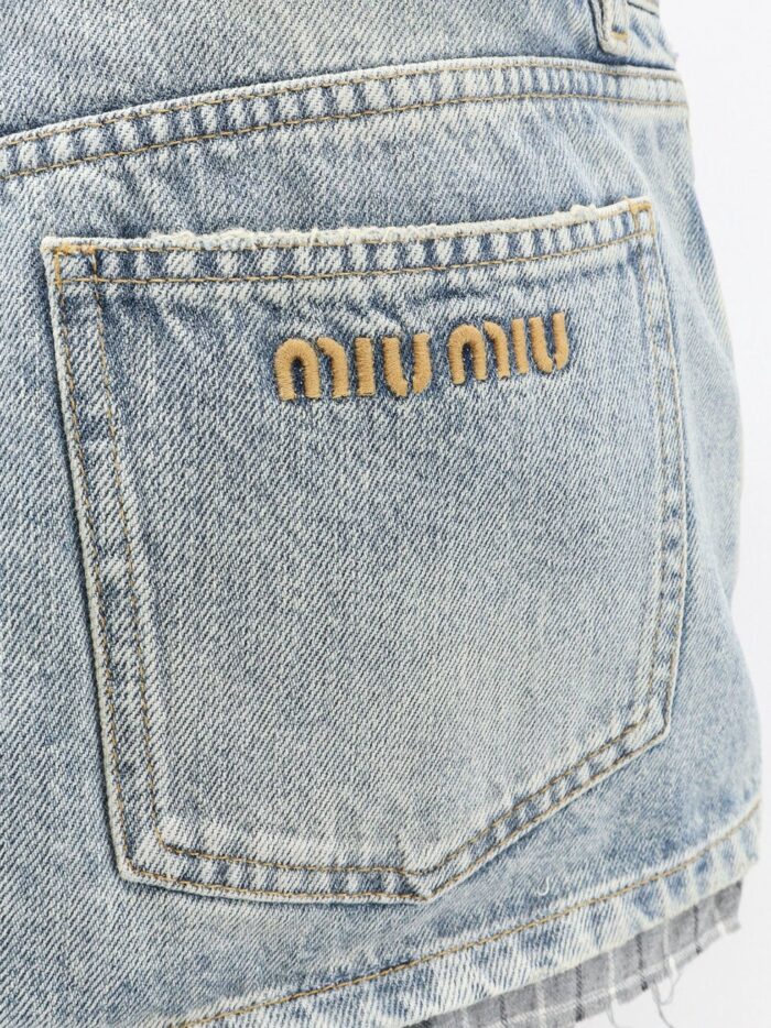 Miu Miu Blue Denim Skirt